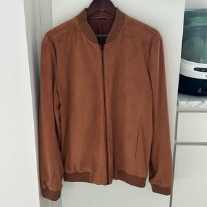 TOPMAN SUEDE BOMBER JACKET